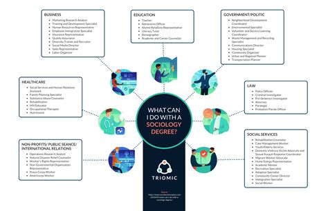 Sociology Degree Career Path Mind Map Template - Venngage