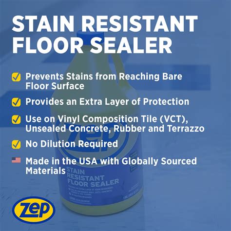 Stain Resistant Floor Sealer - 1 Gallon – Zep Inc.