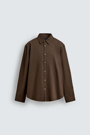 RELAXED FIT SHIRT - Light brown | ZARA India