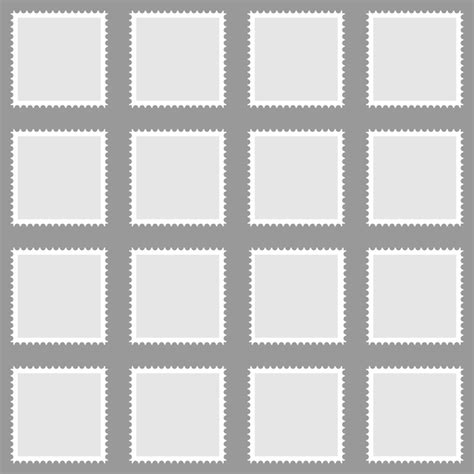Postage stamps vector vintage border post mail postmark perforated ...