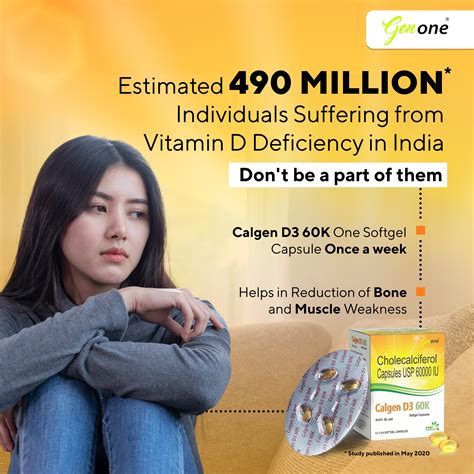 GenOne Calgen D3 Vitamin D3 Capsule for boosting immunity, Healthy bon ...
