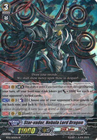Cardfight Vanguard Tcg Star Vader Nebula Lord Dragon Bt12 S05en ...