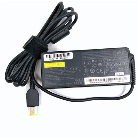 Sellzone Laptop Charger, 20V 3.25A Yellow Square Tip With Pin 65W For ...
