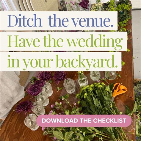 Backyard Wedding Checklist 的图像结果