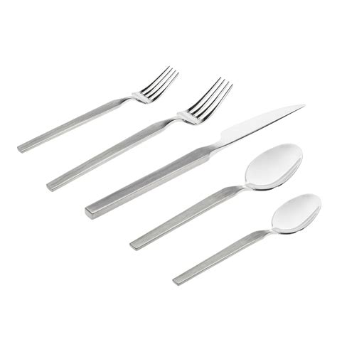 Podium Satin 18/10 Stainless Steel 20 Piece Flatware Set, Service For ...