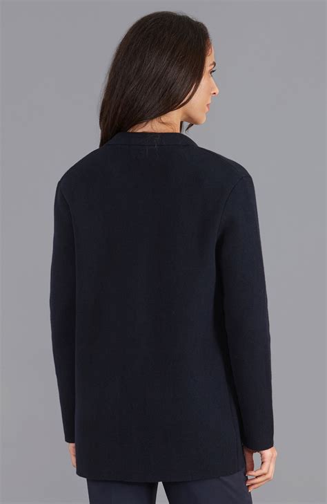 Womens Midweight Cotton Relaxed Fit Knitted Blazer – Paul James Knitwear