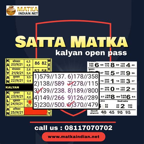 Kalyan Open Pass – The Only Way to Fix Your Satta Matka Game – Matka Indian