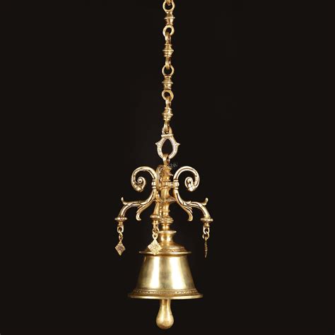Buy Brass Unique Hanging Temple Bell large heavy - Budhshiv.com