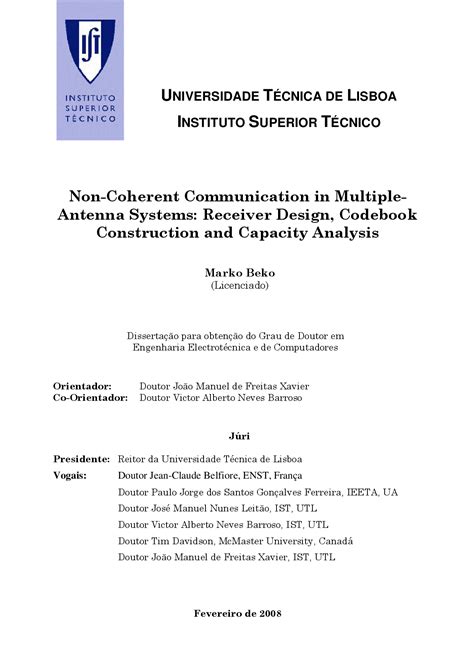 Non-Coherent Communication in Multiple-Antenna Systems: Receiver Design ...