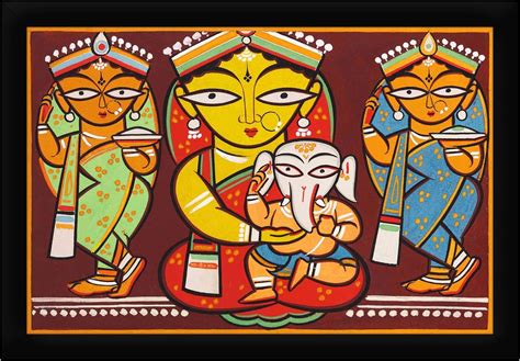 Tallenge Jamini Roy Abstract Small Paper Poster (12 x 17 inch ...