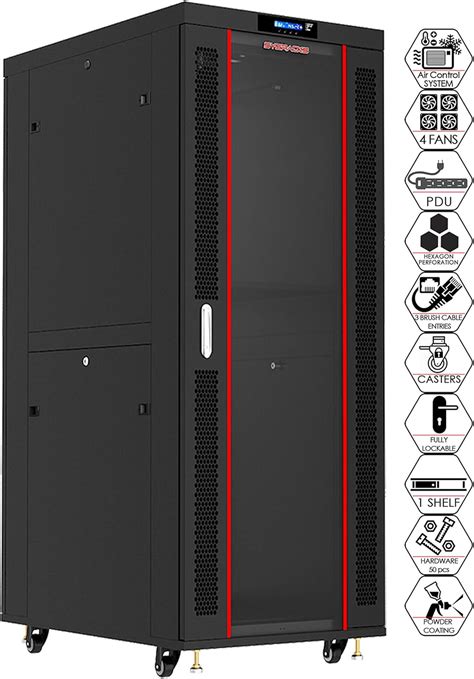 Buy Server Rack - 39 Inch Deep - Server Cabinet - on Wheels - Locking ...