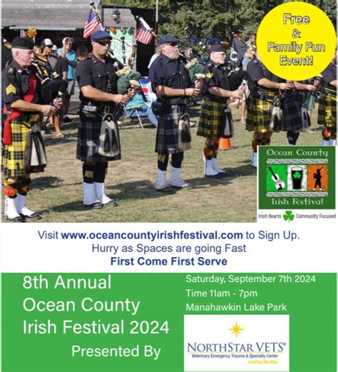 8th Annual Ocean County Irish Festival Presented by Northstar VETS and ...