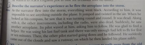 describe the narrator experience in storm - Brainly.in