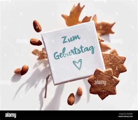 Canvas with text Zum Geburtstag that means Happy Birthday in German ...