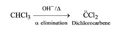 Carbylamine forms from aliphatic or aromatic primary amine via which of ...