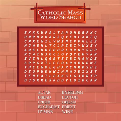 Free Printable Catholic Word Search