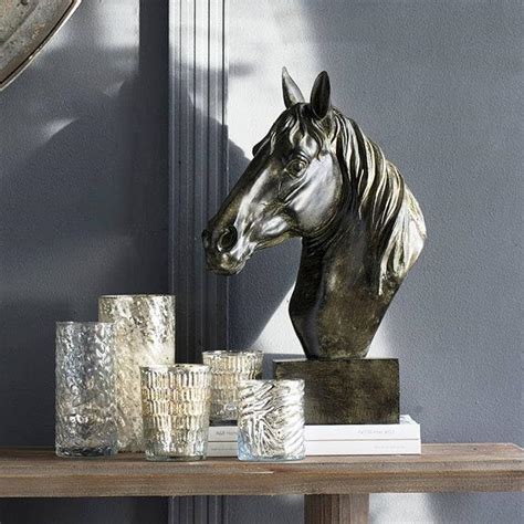 Enhabit Horse Bust Decorative Sculpture | Animal Sculpture for Home ...