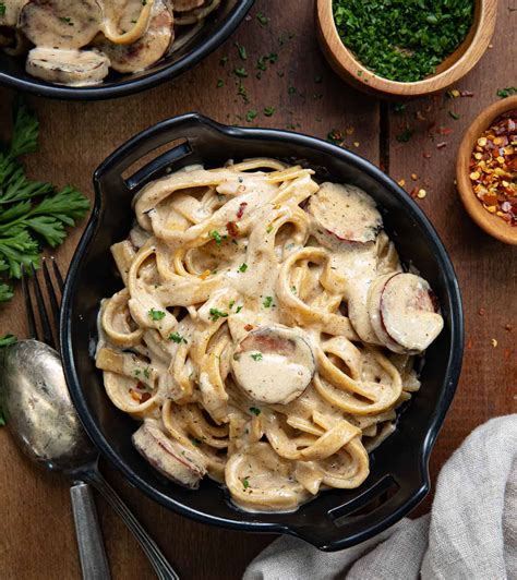 Smoked Sausage Cajun Alfredo - I Am Homesteader