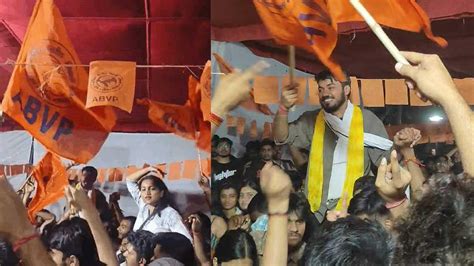 ABVP Breaks Decade-Long Dry Spell with Landmark Victory in JNUSU Elections