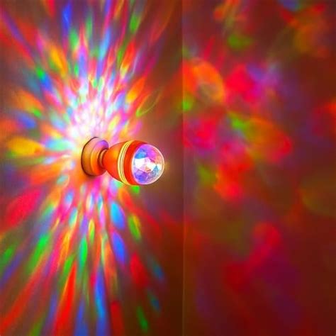 Picfest LED Disco Ball Light, 360° Rotating Party Lights with Remote ...