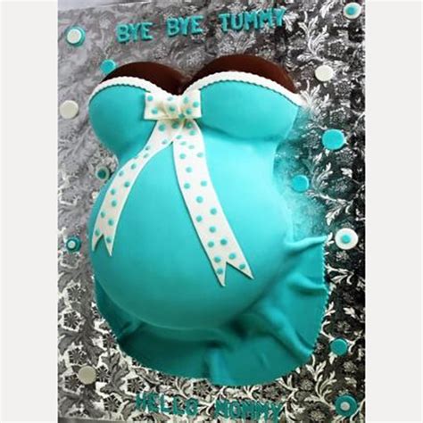 Bye Bye Tummy, Hello Mummy Cake!