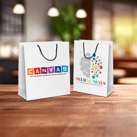 Customised Paper Bags | Paper Carry Bag Printing | VistaPrint