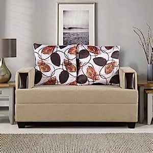 HomeTown Elanza Fabric Two Seater Sofa in Beige Colour : Amazon.in ...