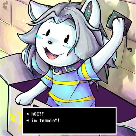 Temmie !- hOI im temmie by RandomColorNice on DeviantArt