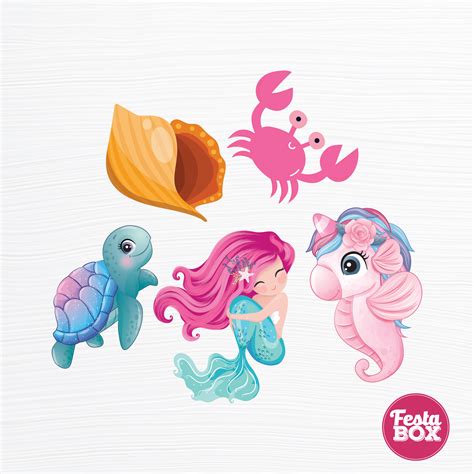 Birthday party cutouts - Mermaid Theme – Festabox