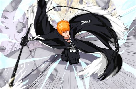 Papel De Parede Do Novo Bankai De Ichigo Ichigo Kurosaki Papel De