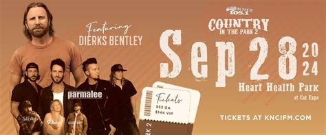 Country in the Park: Dierks Bentley Parmalee Dasha & Kelsey Hart, Heart ...