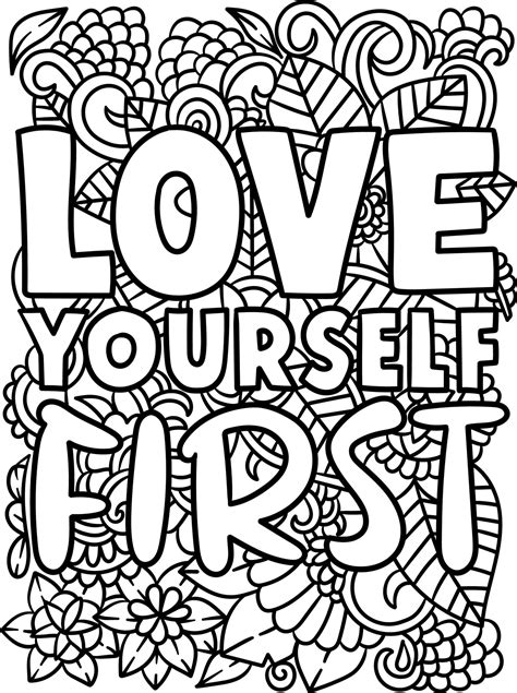 Self Love Coloring Pages - Coloring Nation