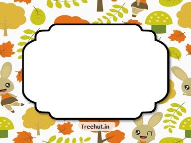 Fall Free Printable Labels, 3x4 inch Name Tag