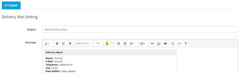 Opencart - Delivery Boy Management