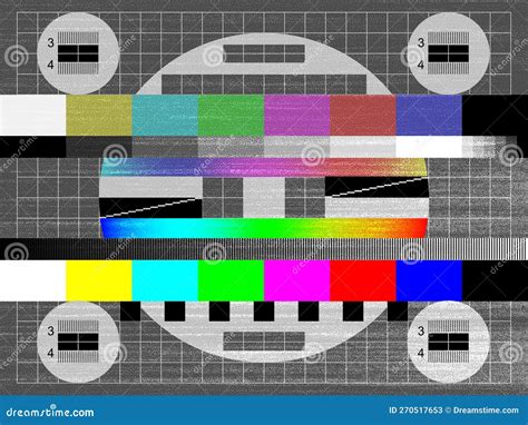 Noise Grain, TV Signal Test Screen, Retro Television Color Glitch ...