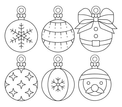 Baubles | Printable christmas ornaments, Christmas ornament template ...