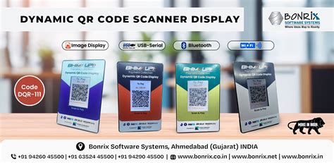 Dynamic QR Code Scanner Display DQR-111 | Ahmedabad ( Gujarat ) - INDIA