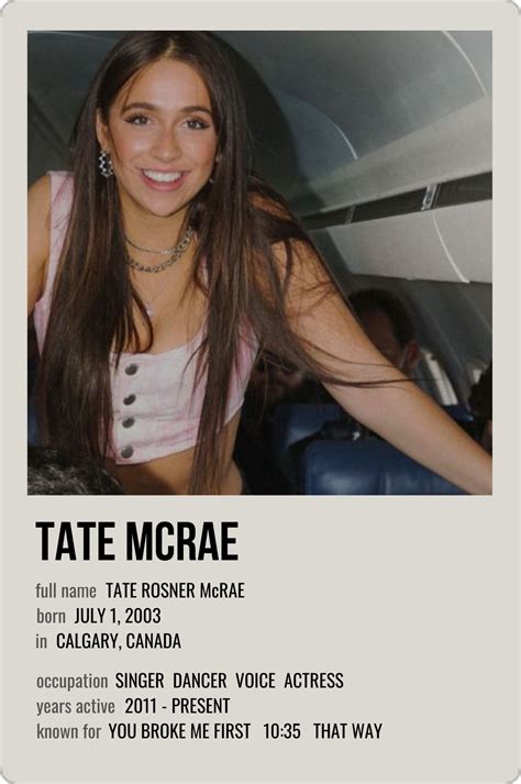 tate mcrae | Tate, Mcrae, Sanger