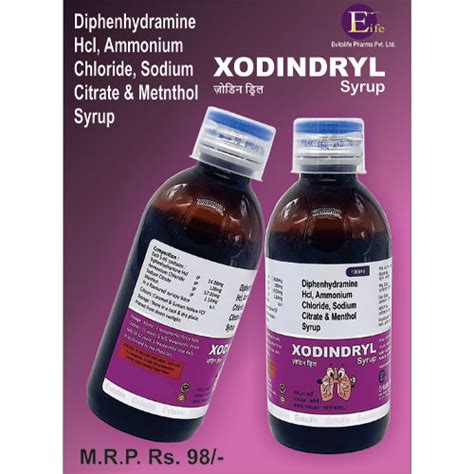 XODINDRYL Syrup Evitalife Pharma Pvt. Ltd.