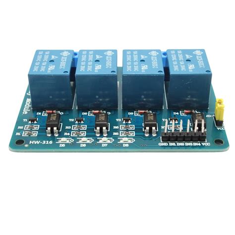 4 Channel Relay Module Compatible with Arduino 的图像结果