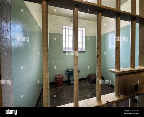Nelson Mandela's prison cell on Robben Island Prison Stock Photo - Alamy