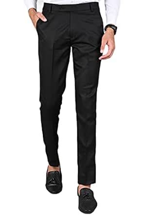 Buy MANCREW Regular Fit Formal Pants For Men - Black, 38 at Amazon.in