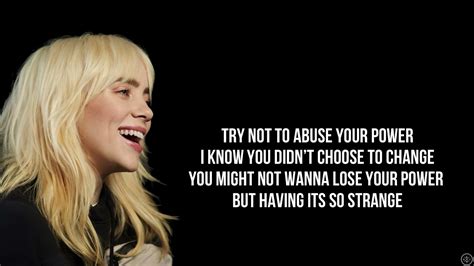 billie eilish-your power (lyrics) - YouTube