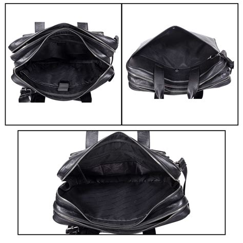 Sassora Premium Leather Men's Office Laptop Messenger Bag