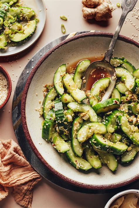 Asian Cucumber Salad With Sesame