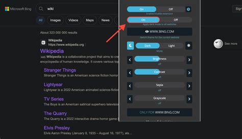 Bing Search Dark Mode 的图像结果