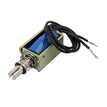 uxcell DC12V 1A 10mm Stroke 80g Force Push Pull Type Frame DC Solenoid ...