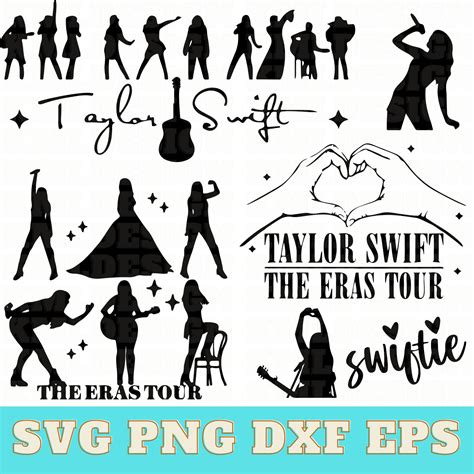 6 Taylor Swift Svg Bundle, Taylor Swift Vector, Taylor Swift Clipart ...