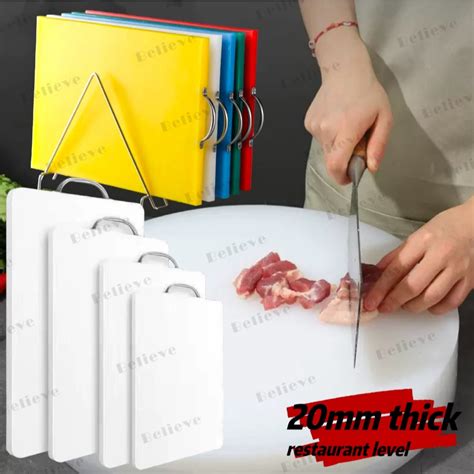 Anti-slip makapal kitchen chopping board sangkalan plastic chopping pad ...