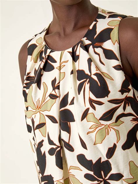 Buy Roman White Floral Print A-Line Dress from Next India
